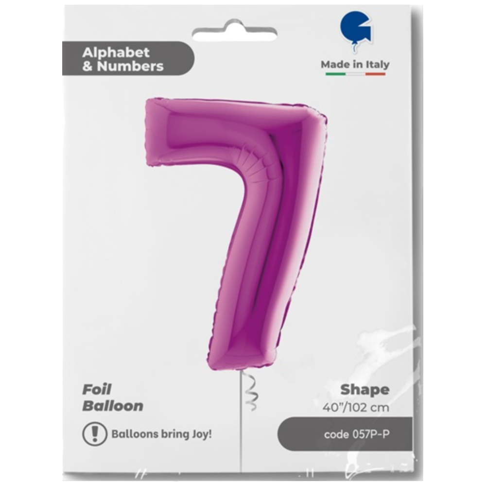 Balon Folie JUMBO CIFRA 7 MOV 102 cm Grabo