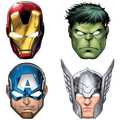 Set of 6 Mighty Avengers Party Masks