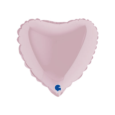 Balon Folie Inima Roz Pastel 23cm