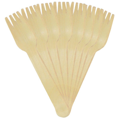 Set of 8 Wooden Forks