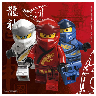 Set 20 Servetele Hartie 33x33cm LEGO Ninjago