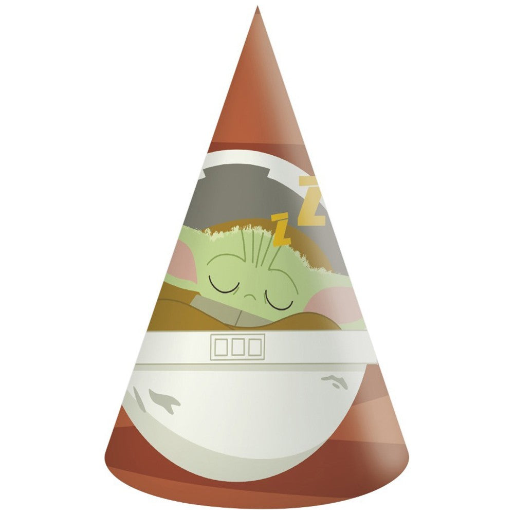 Set of 6 Star Wars The Mandalorian Party Hats
