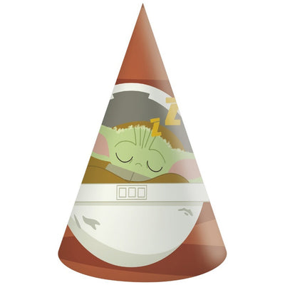 Set of 6 Star Wars The Mandalorian Party Hats