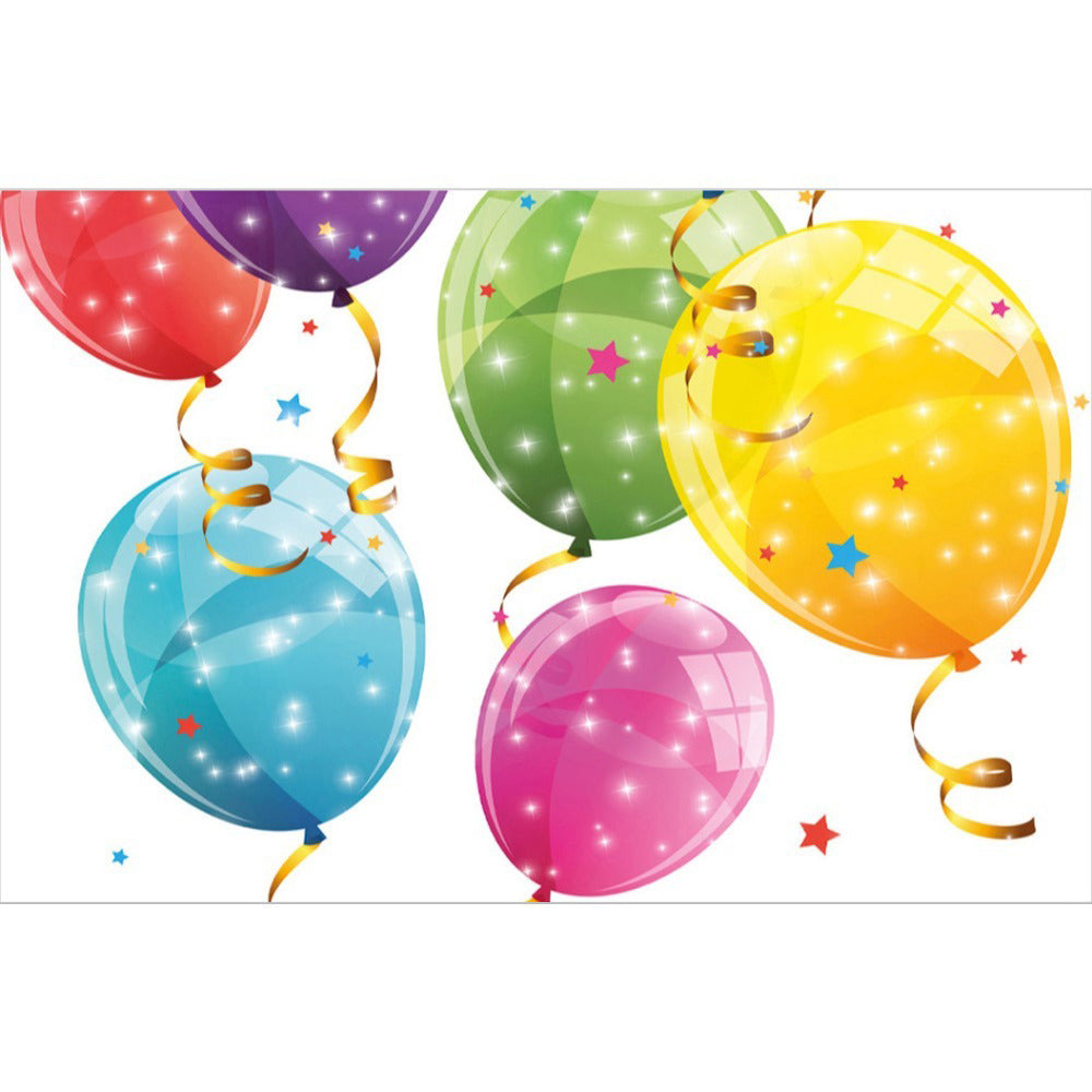 Party Tablecloth 120x180cm Paper Colorful Balloons