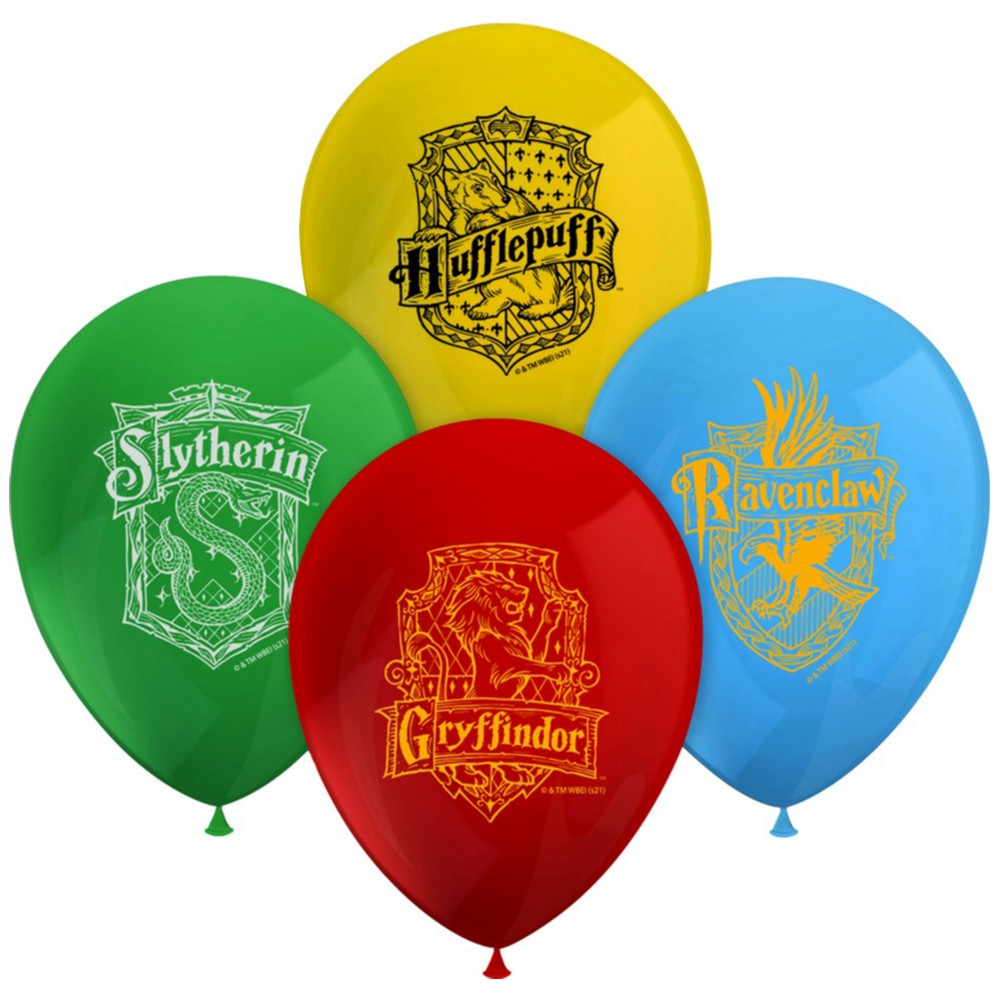 8 Latex Balloons 28cm Harry Potter Hogwarts