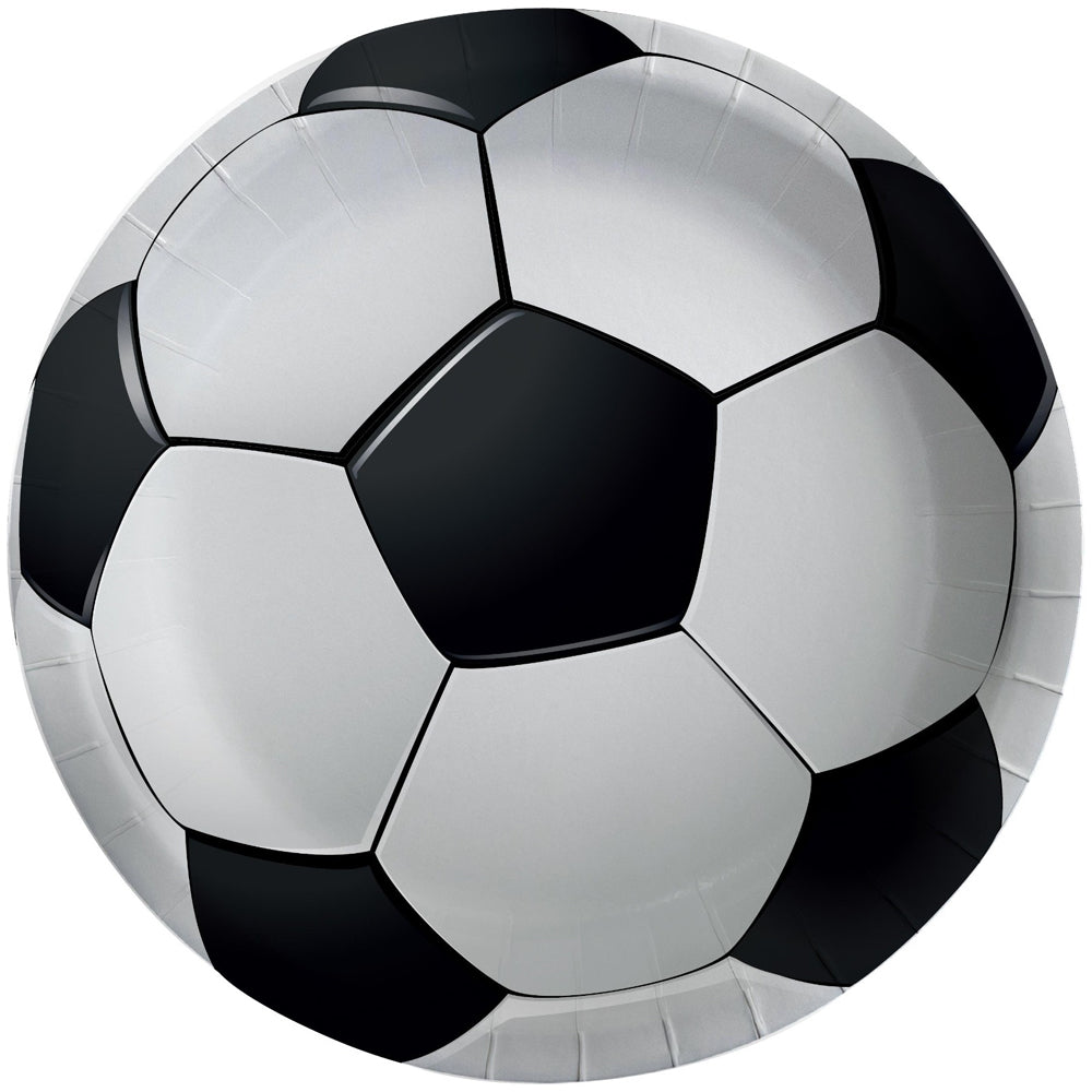 Set 8 Farfurii Petrecere cu print Fotbal 23cm