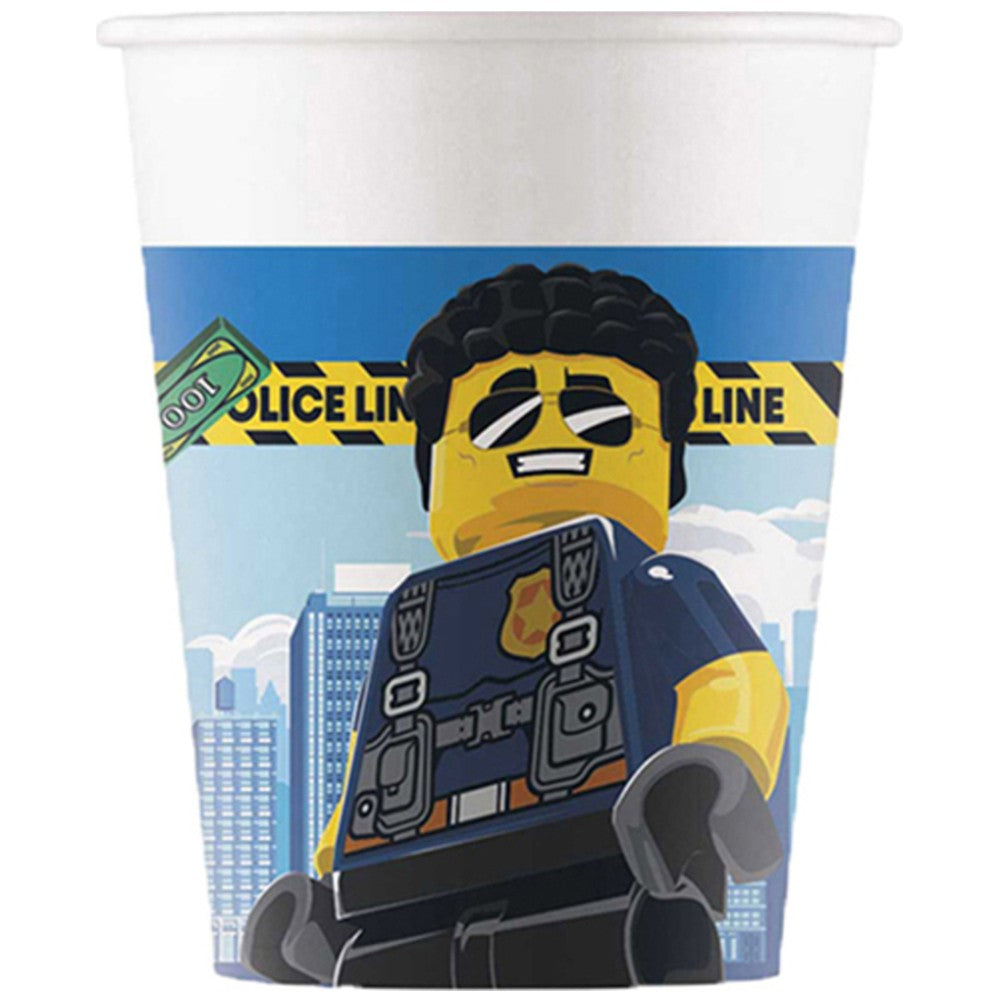 Set of 8 LEGO City Party Cups 200ml