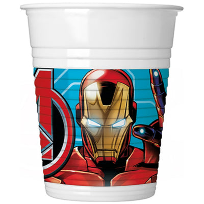 Set 8 Pahare Petrecere 200ml Marvel Avengers