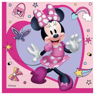 Set of 20 Paper Napkins 33x33cm Minnie Junior