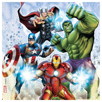 Set of 20 Paper Napkins 33x33cm Marvel Avengers Infinity Stones