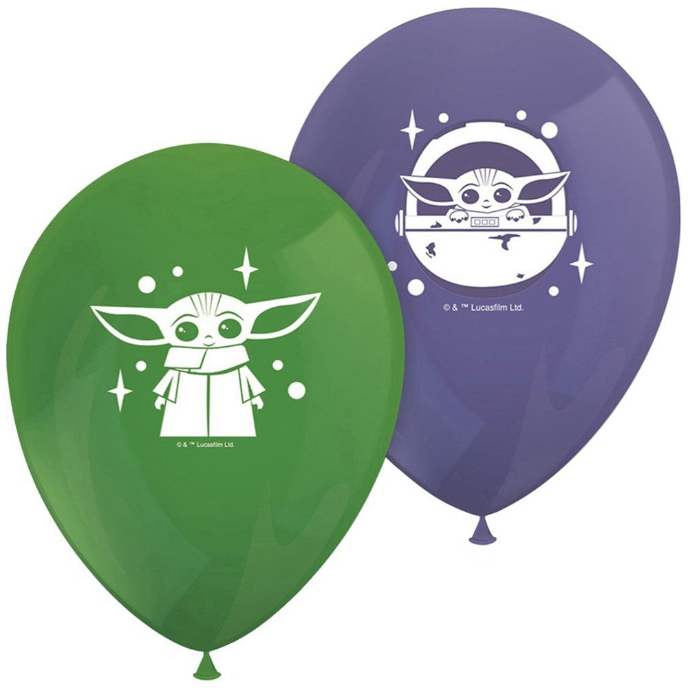 Set 8 Latex Balloons 28cm Star Wars The Mandalorian