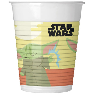Set of 8 Party Cups 200ml Star Wars The Mandalorian