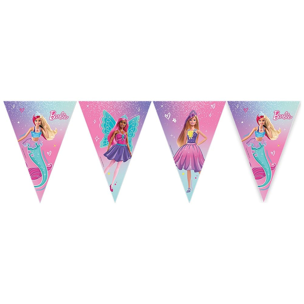 Banner Petrecere Stegulete Barbie Fantasy