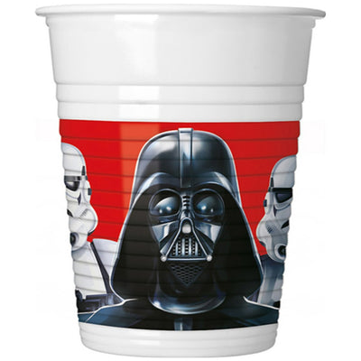 Set of 8 Party Cups 200ml Star Wars Final Battle