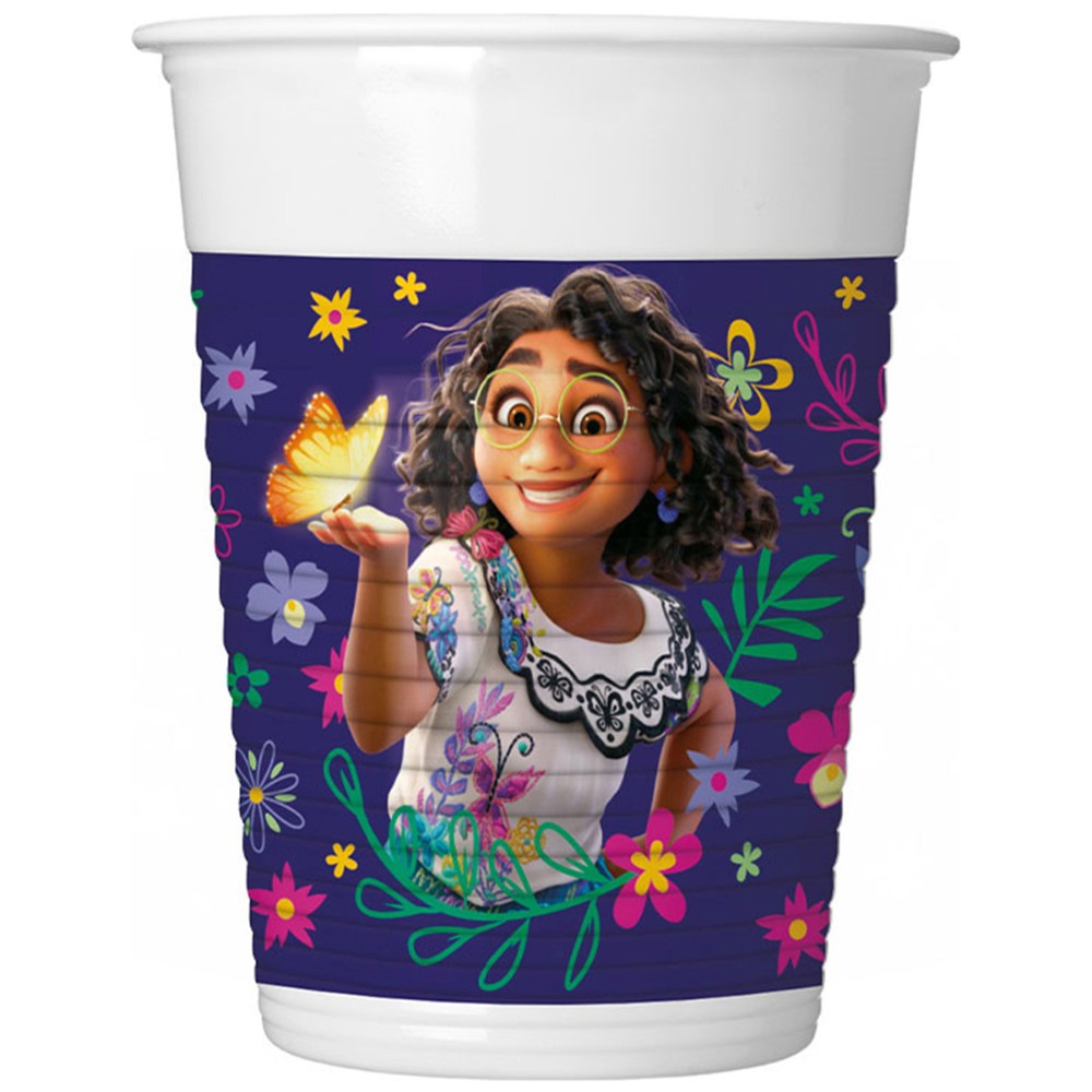 Set 8 Pahare Petrecere Plastic 200ml Disney Encanto