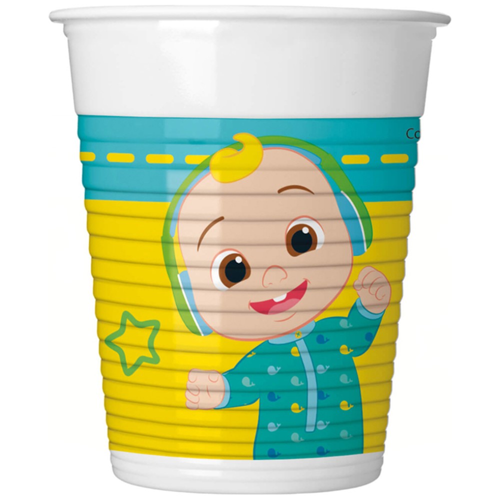 8 Cocomelon 200ml Party Cups