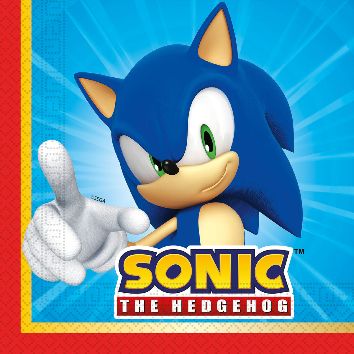 Set 20 Paper Napkins 33x33cm Sonic