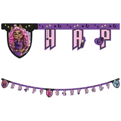 Banner Petrecere Happy Birthday Monster High