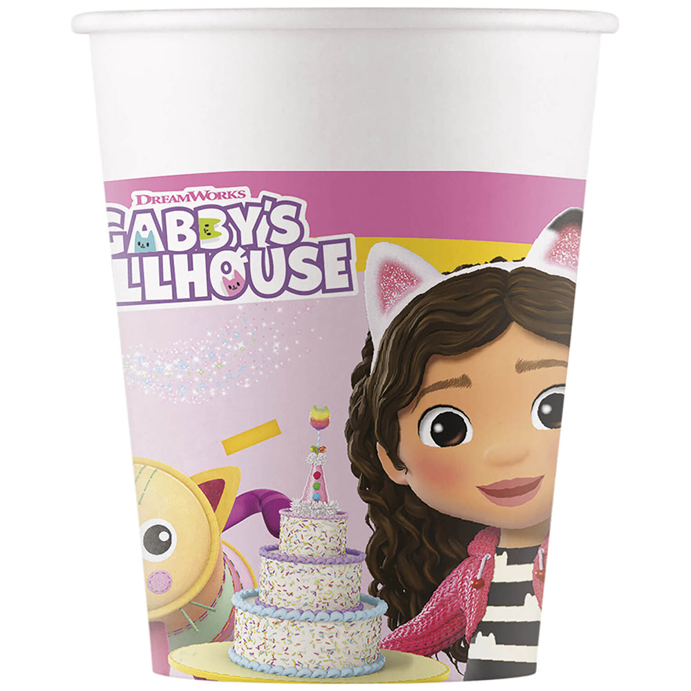 Gabby's Dollhouse Party Cups 200ml - Set of 8