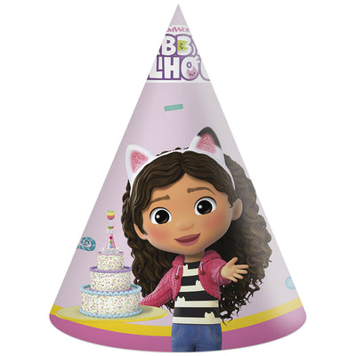 Set of 6 Gabby's Dollhouse Party Hats