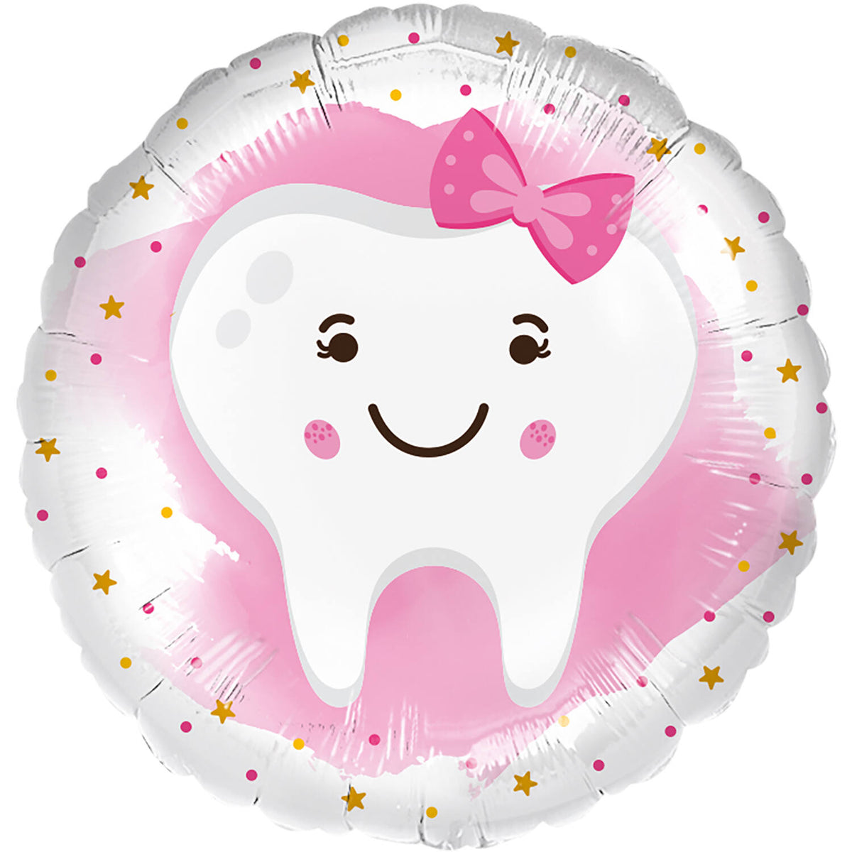 Balon Folie Rotund Dintisor Fetita 45cm