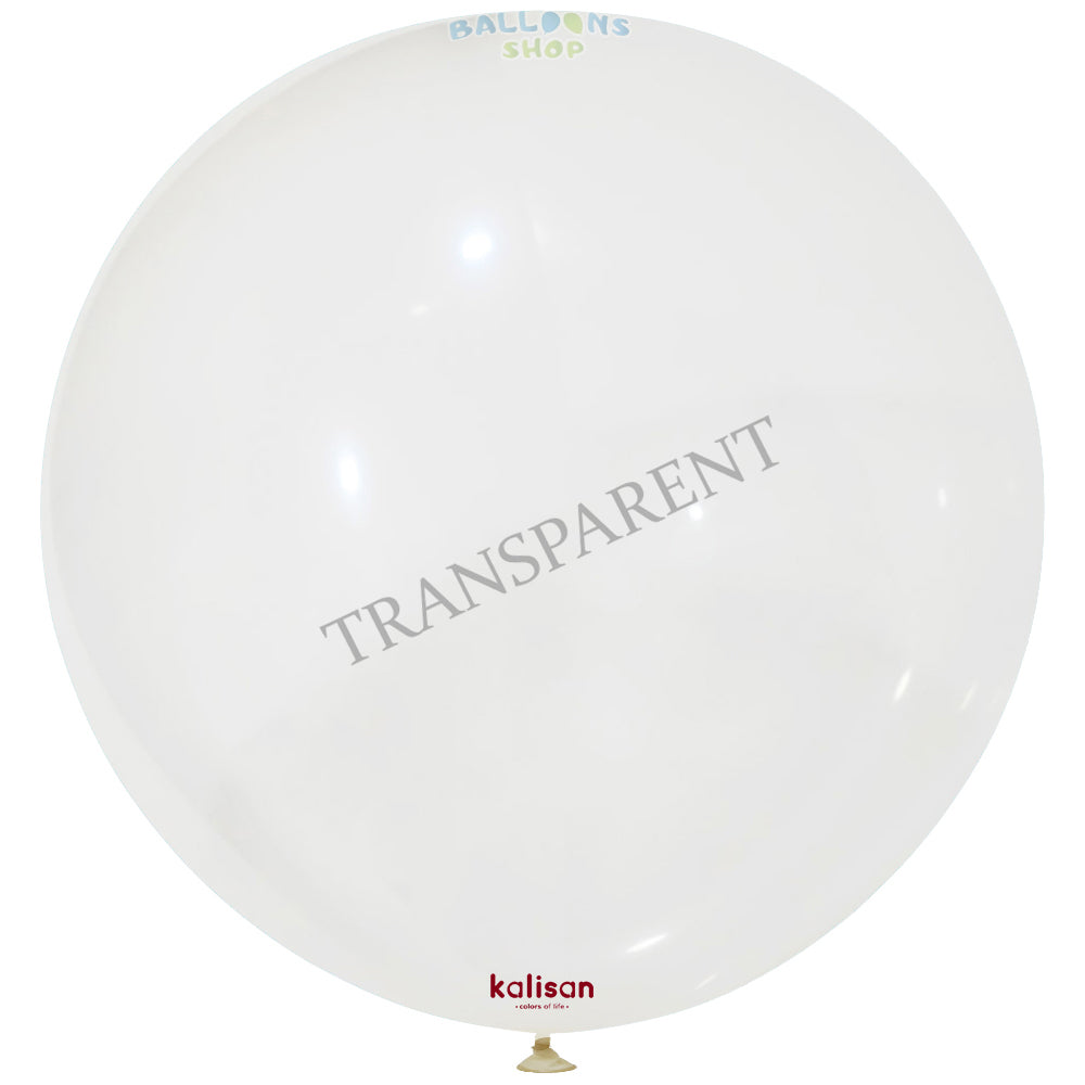 Jumbo Latex Balloon, 60cm, Transparent, Standard, 2333