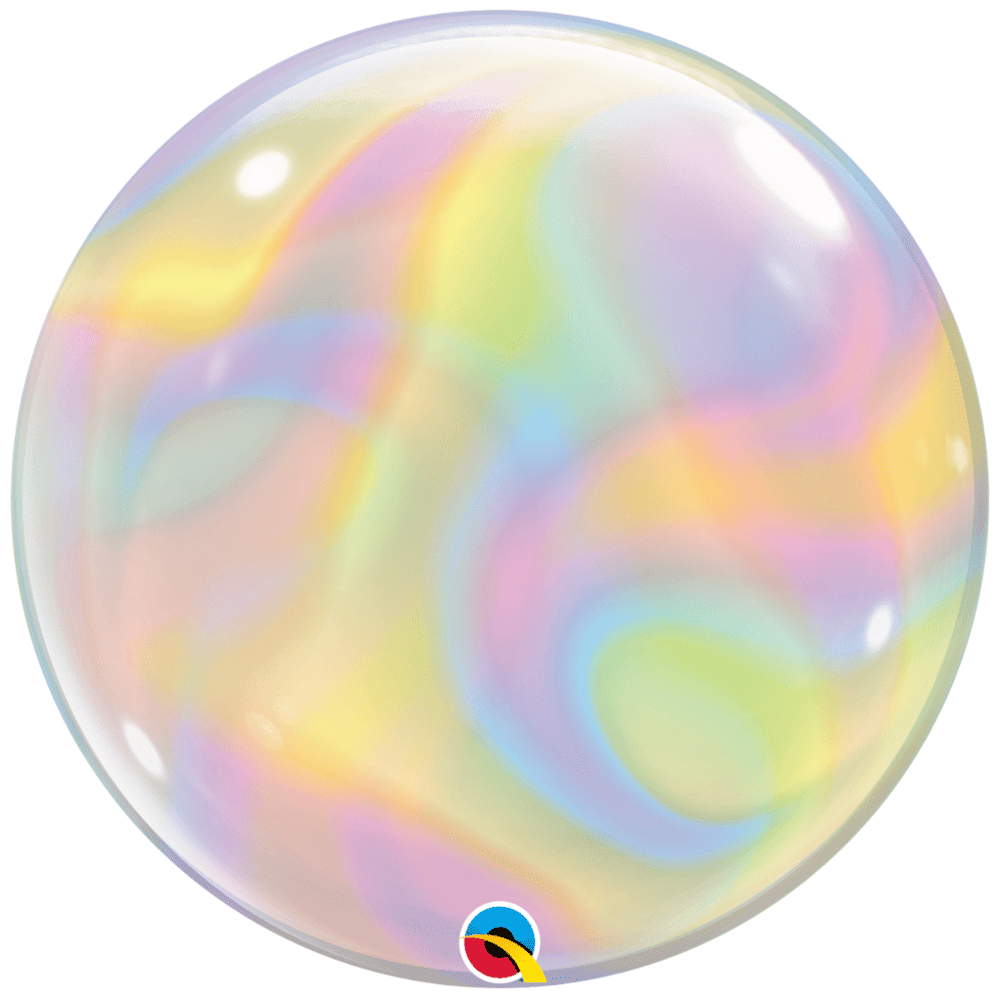 Deco Bubble Iridescent Swirls 22-inch - 55cm 13081 Qualatex