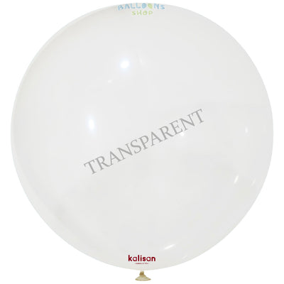 Jumbo Latex Balloon 90cm Transparent Standard 2333