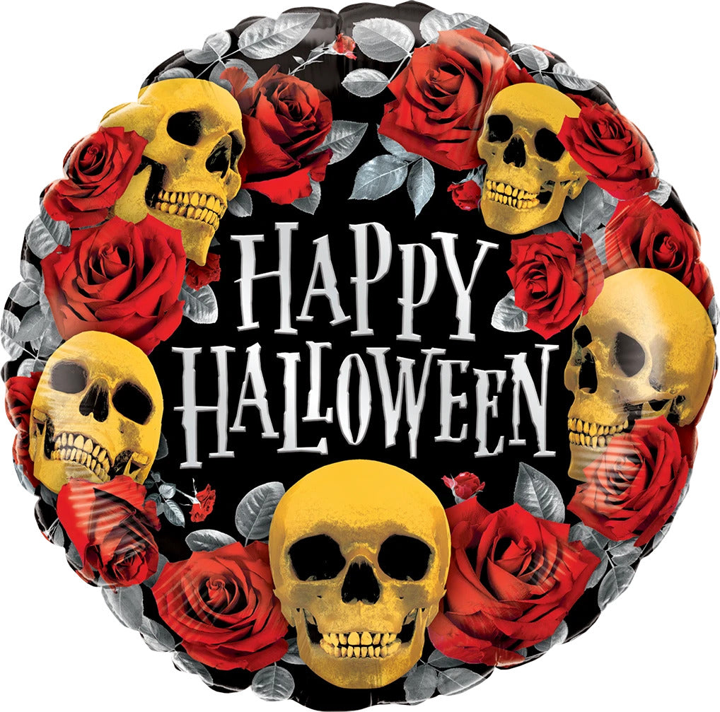Balon Folie Happy Halloween Cranii 45cm ANAGRAM 14988