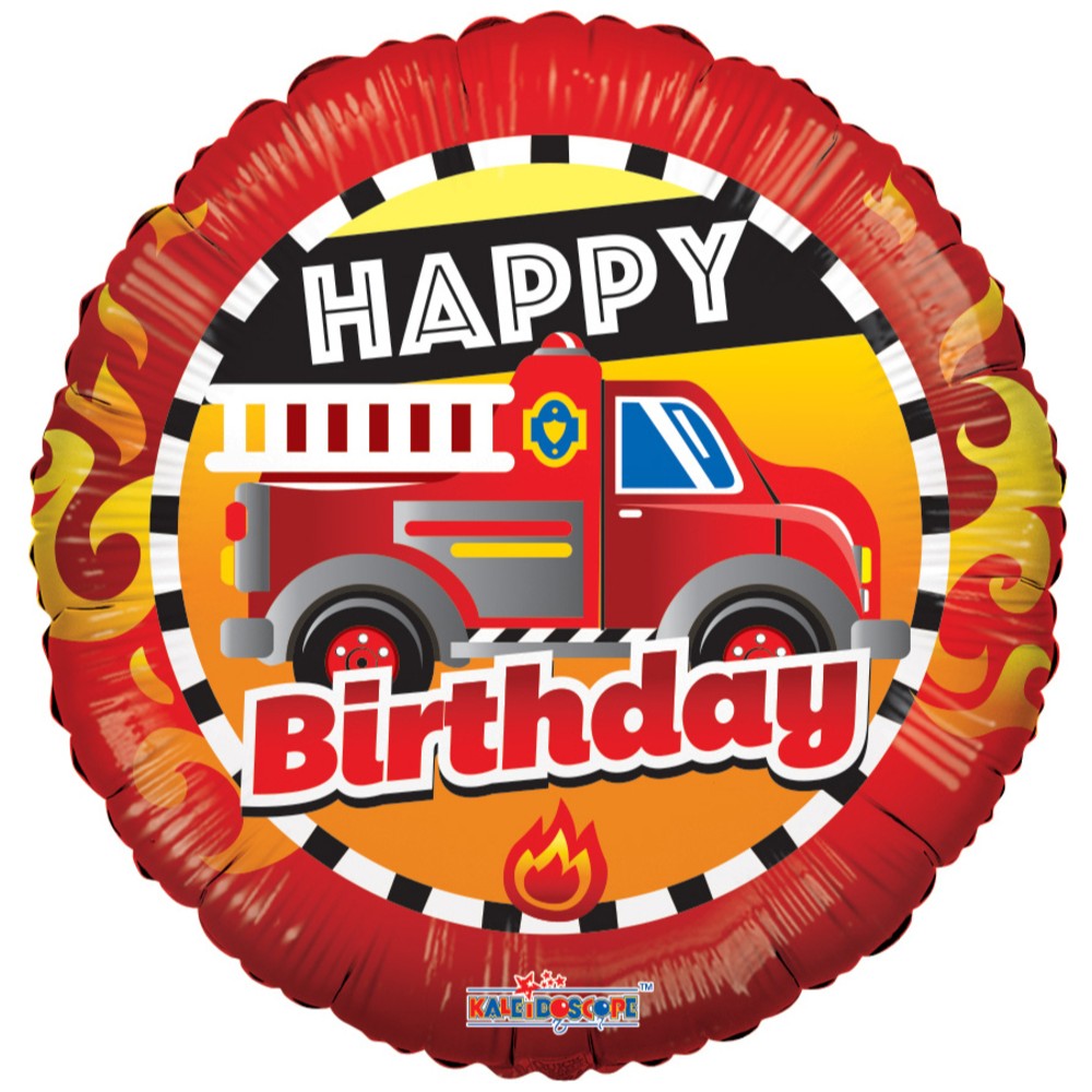 Foil Balloon HB Fire Truck 45cm