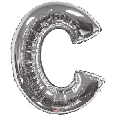 Foil Balloon Letter C Silver 15232-34