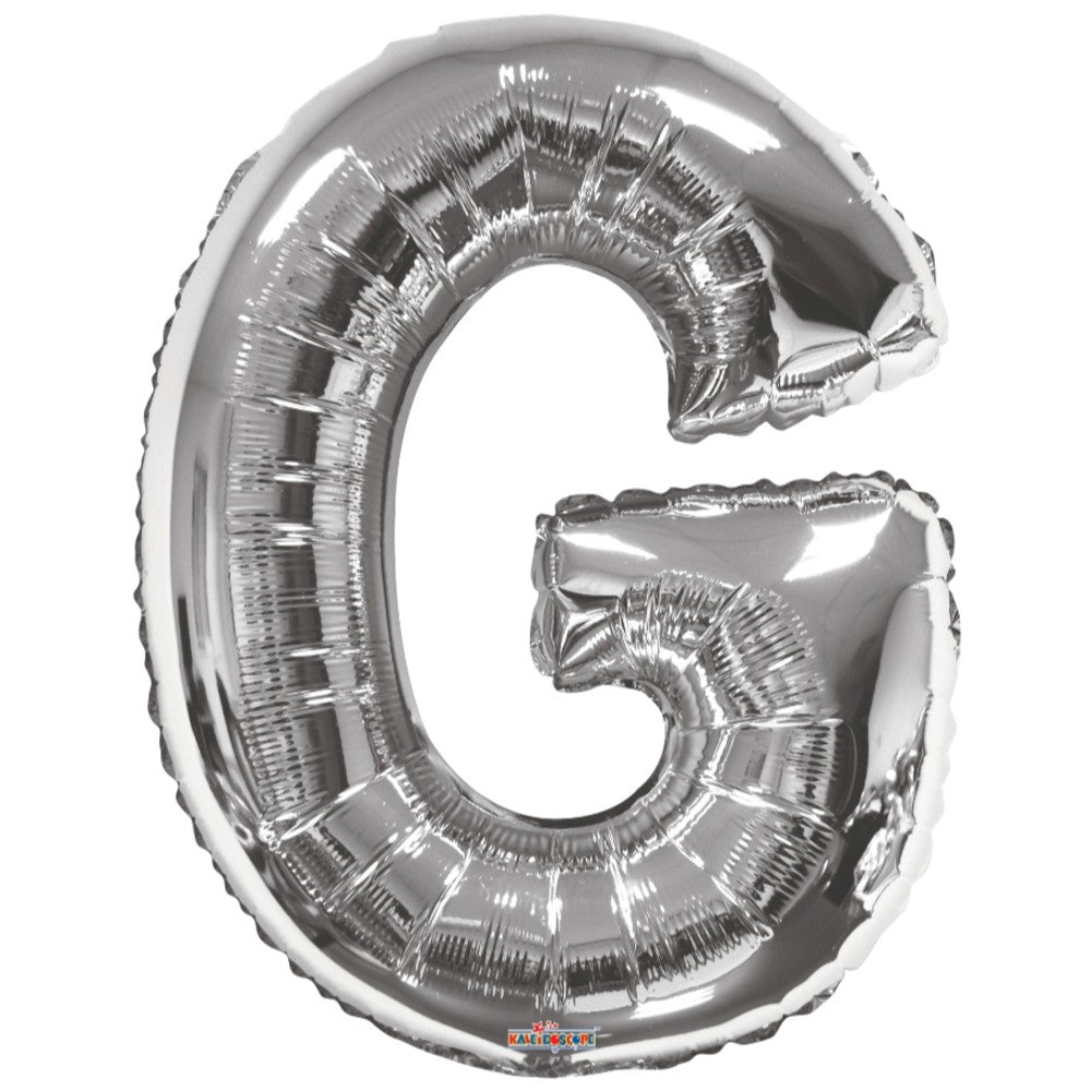 Balon folie litera G argintiu 15236-34