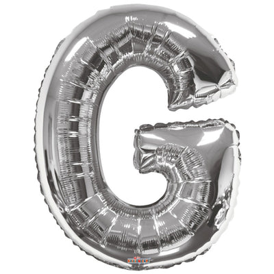 Balon folie litera G argintiu 15236-34