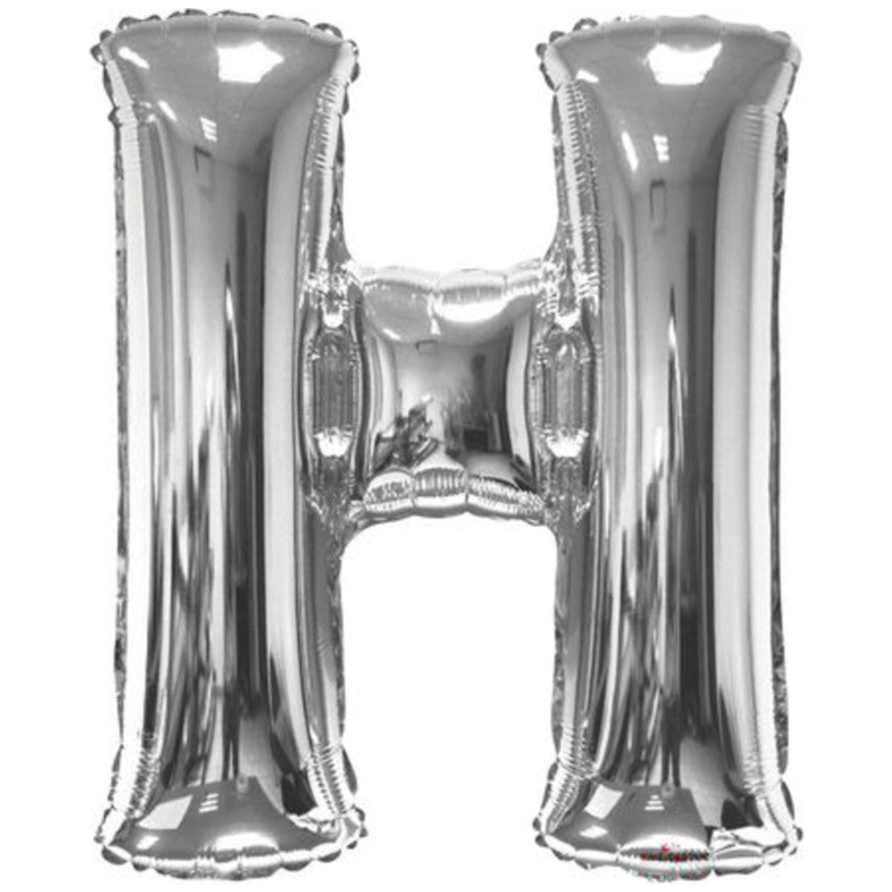 Foil Balloon Letter H Silver 15237-34