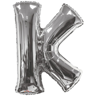 Balon folie litera K argintiu 15240-34