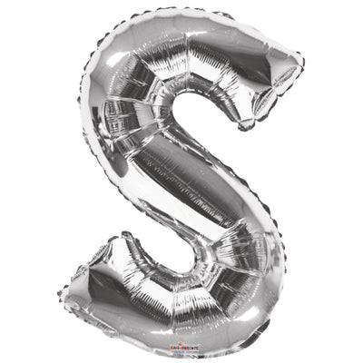 Foil Balloon Letter S Silver 15248-34