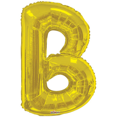 Foil balloon 86cm Letter B gold 15261-34