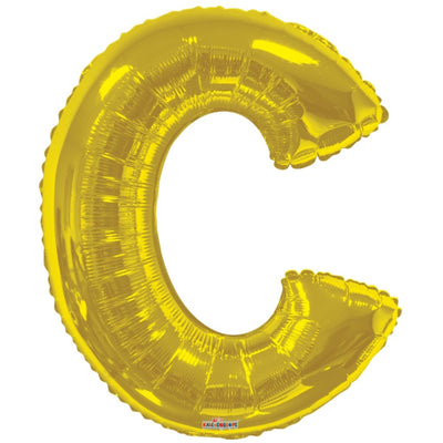 Foil balloon letter C gold 15262-34