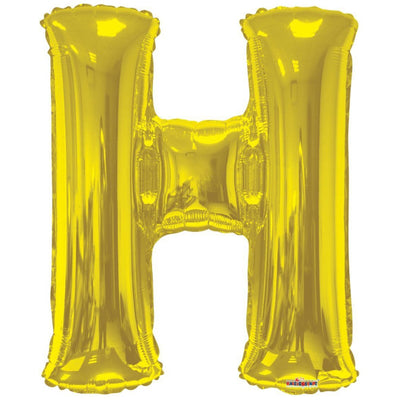 Foil Balloon Letter H Gold 15267-34