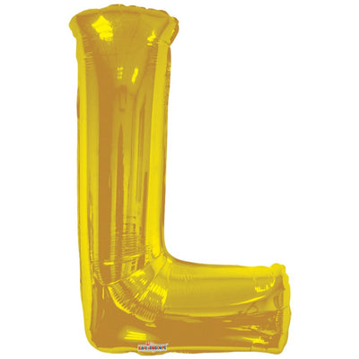 Foil balloon letter L gold 15271-34