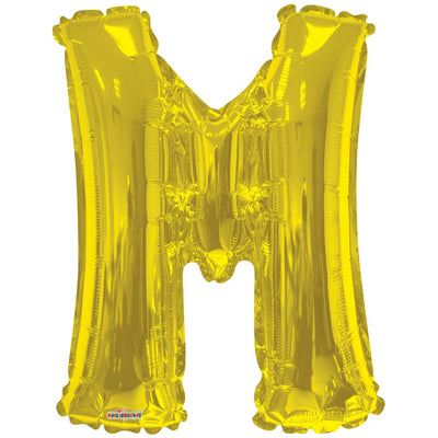 Foil Balloon Letter M Gold 15272-34
