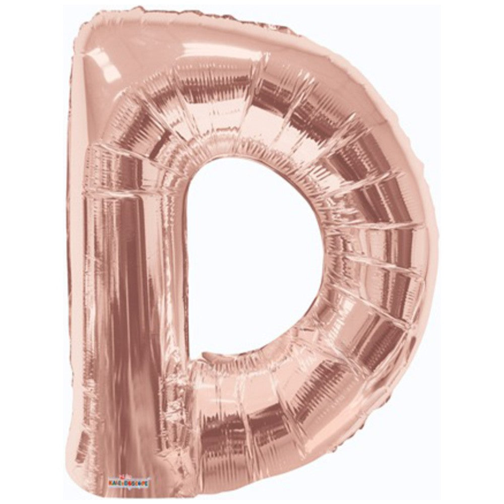 Foil Balloon Letter D Rose-Gold 15613-34