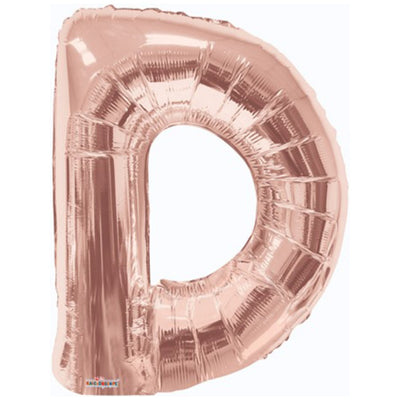 Foil Balloon Letter D Rose-Gold 15613-34