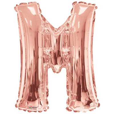 Foil Balloon Letter M Rose-Gold 15622-34