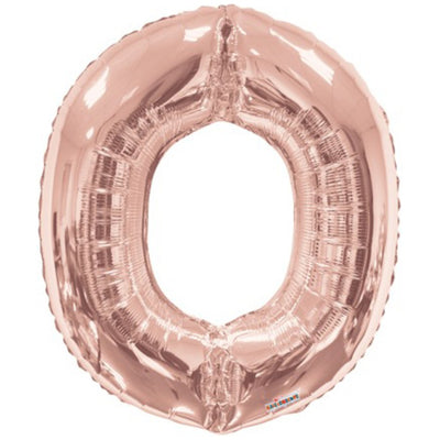 Balon folie litera O Rose-Gold 15624-34