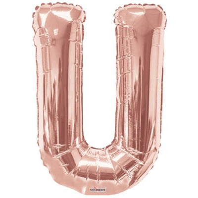 Balon folie litera U Rose-Gold 15630-34