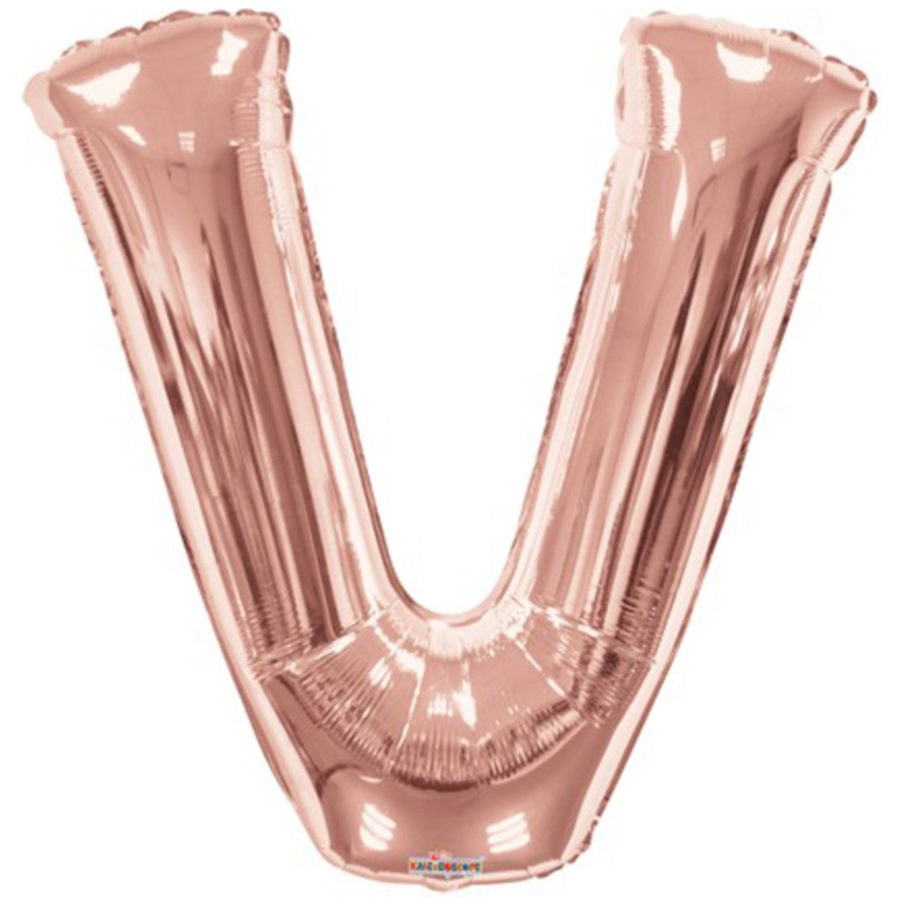 Balon folie litera V Rose-Gold 15631-34