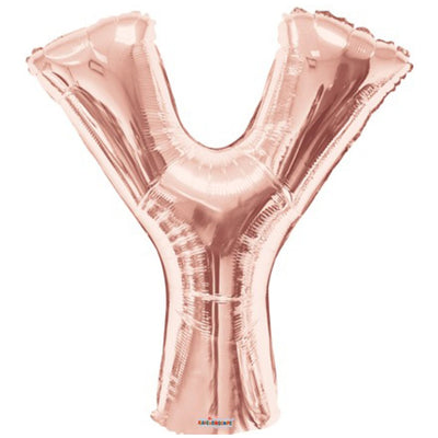 Foil Balloon Letter Y Rose-Gold 15634-34