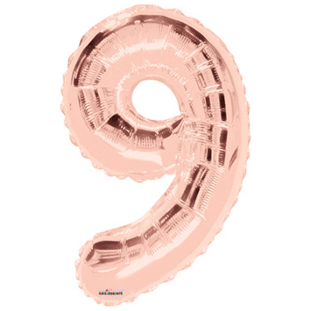 Balon folie cifra 9 rose gold 15649-34