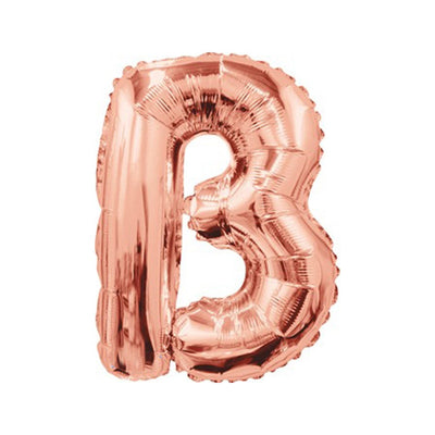Foil balloon 35cm letter B ROSE-GOLD 15651-14